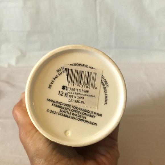 Starbucks Yellow rose of Texas porcelain 12 oz hot or cold beverage cup New 2021 - Picture 3 of 9